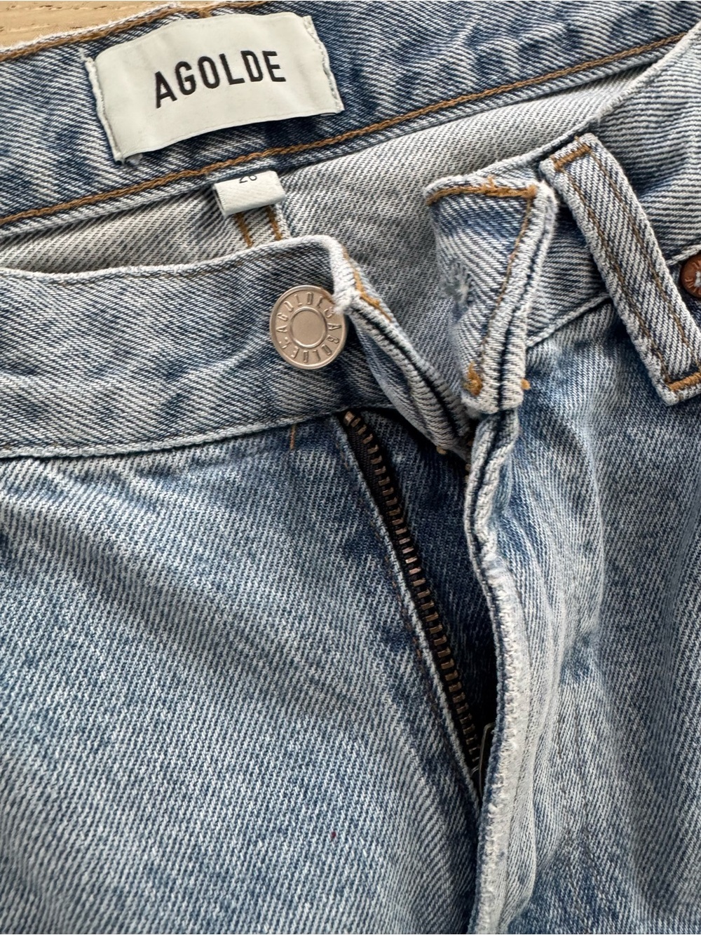 Agolde Low Curve Jeans barrel wide leg Size 28 In Force - Picture 8 of 12